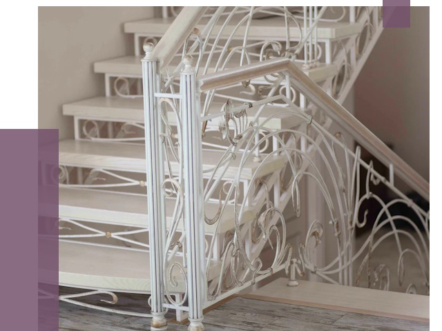 Изготовление кованых лестниц на заказ в Прохладном от 92081 руб. | ПРОЛЁТ-Прх