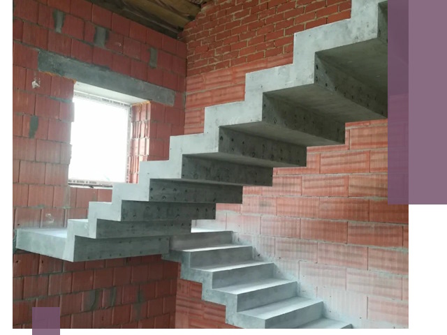 Бетонные лестницы под ключ в Прохладном: монтаж, демонтаж, ремонт