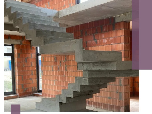 Изготовление бетонных лестниц под ключ в Прохладном