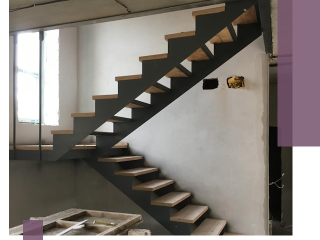 Изготовление лестниц на металлокаркасе в Прохладном от производителя