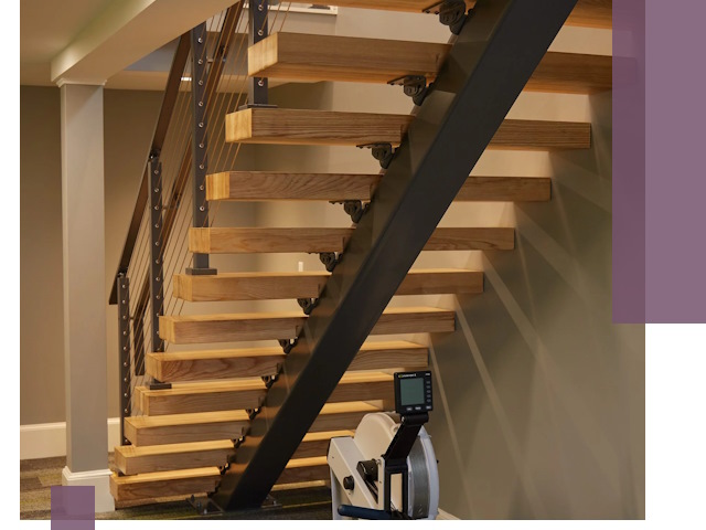 Лестницы на монокосоурах под ключ в Прохладном - изготовление и монтаж