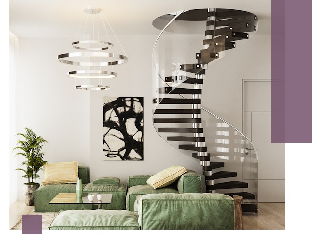 Лестницы для двухуровневой квартиры в Прохладном — изготовление и монтаж