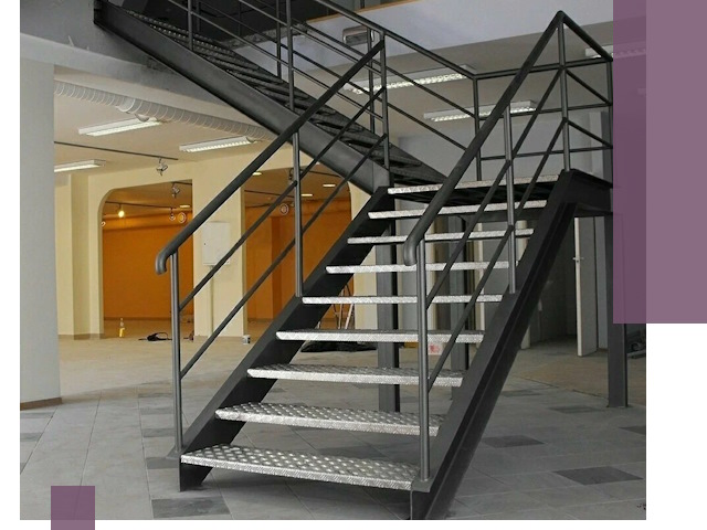 Лестницы для офиса в Прохладном: изготовление, монтаж, демонтаж