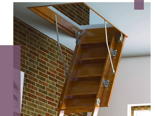 Установка чердачной лестницы в Прохладном от 8287 руб. | ПРОЛЁТ-Прх