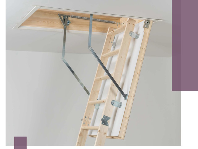 Установка чердачной лестницы под ключ в Прохладном