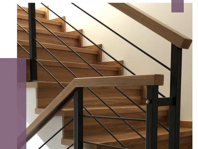 Обшивка металлической лестницы деревом в Прохладном от 4604 руб. 
