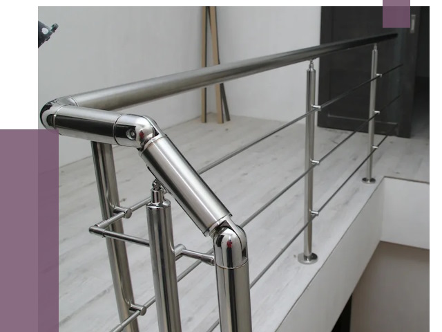 Перила из нержавеющей стали в Прохладном от 9533 руб. под ключ | ПРОЛЁТ-Прх