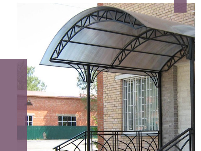 Металлические навесы и козырьки в Прохладном от 13541 руб.