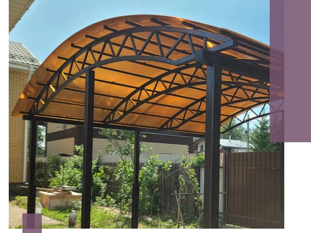 Изготовление навесов под ключ в Прохладном из качественных материалов