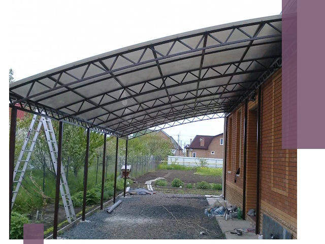 Профессиональный монтаж навесов под ключ в Прохладном