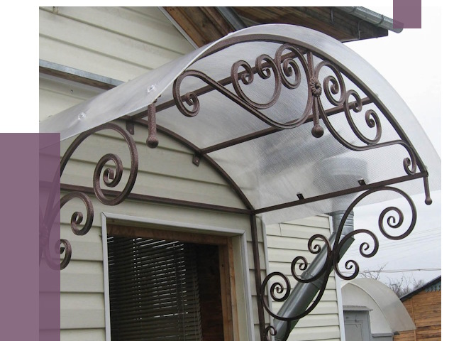 Изготовление козырьков в Прохладном от 7800 руб. — заказать | ПРОЛЁТ-Прх