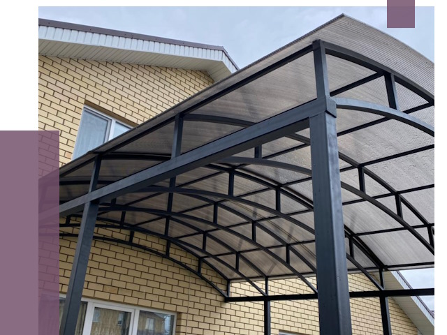 Монтаж козырьков в Прохладном от 12187 руб. | ПРОЛЁТ-Прх