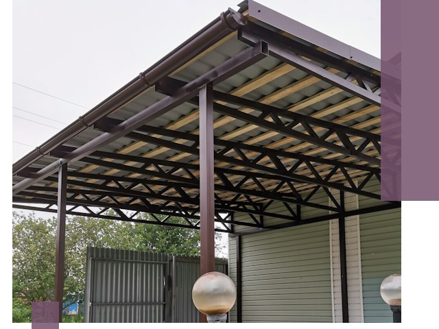 Навесы под ключ в Прохладном: изготовление, монтаж и гарантия