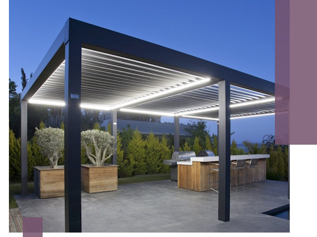 Навесы отдельно стоящие под ключ в Прохладном из металла и поликарбоната