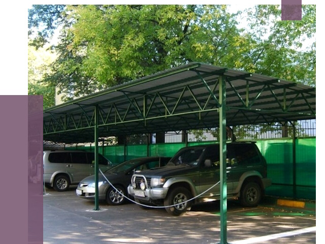Навесы для парковки в Прохладном от 85039 руб. заказать | ПРОЛЁТ-Прх