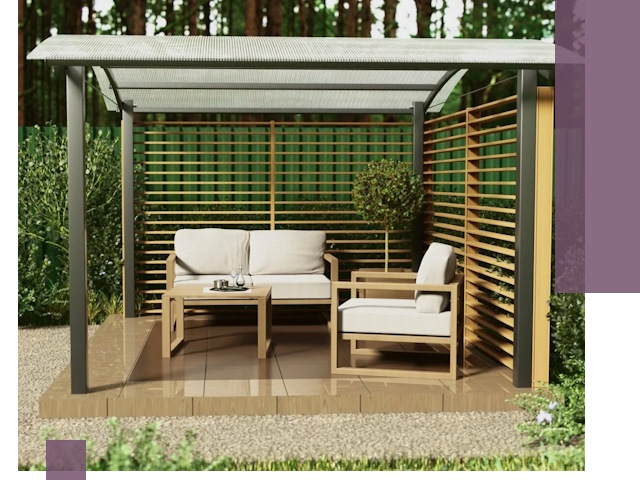 Навесы для дачи в Прохладном: изготовление, монтаж и демонтаж