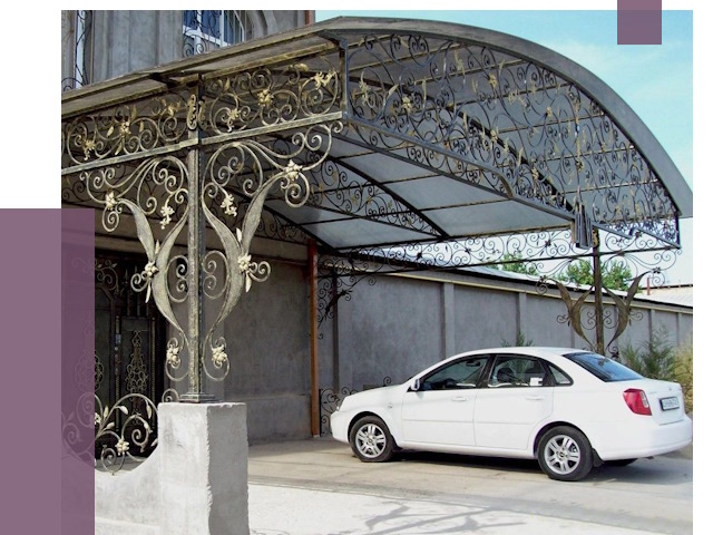 Кованые навесы в Прохладном от 15437 руб. | ПРОЛЁТ-Прх