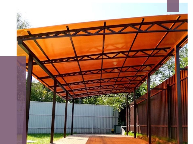 Односкатные навесы под ключ в Прохладном от 13920 руб. 