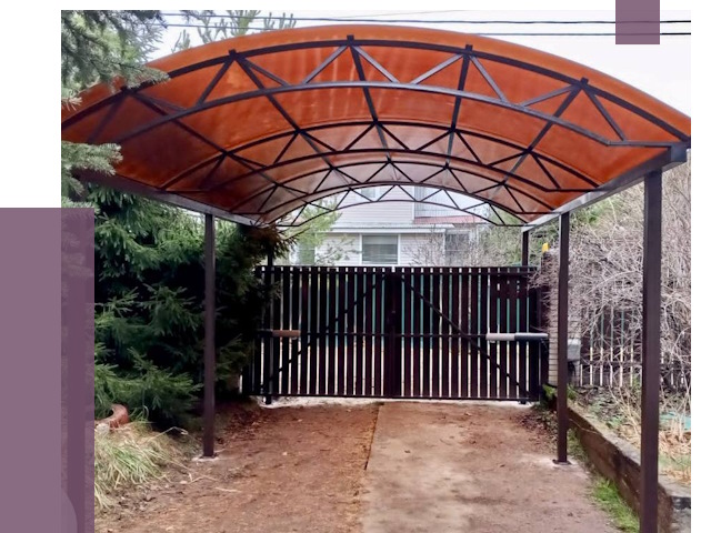 Арочные навесы в Прохладном от 13487 руб. — изготовление и монтаж | ПРОЛЁТ-Прх