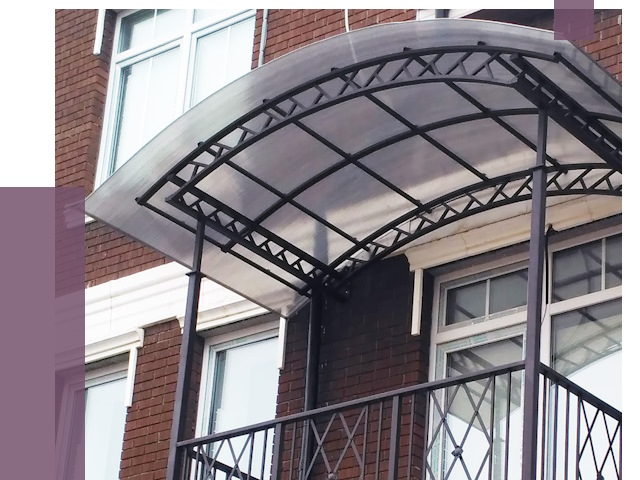 Козырьки над балконом в Прохладном от 9154 руб.  | ПРОЛЁТ-Прх