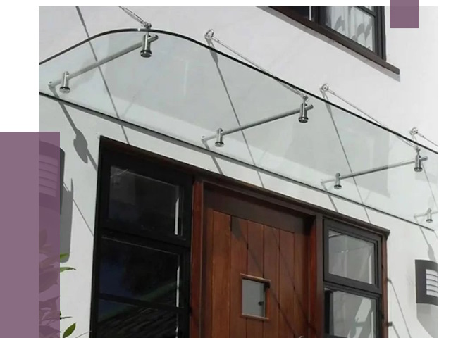 Стеклянные козырьки в Прохладном от 20041 руб. | ПРОЛЁТ-Прх