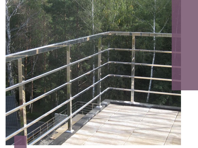 Парапеты из нержавеющей стали в Прохладном — изготовление и монтаж