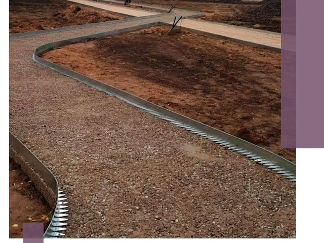 Металлические бордюры под ключ в Прохладном — изготовление и монтаж