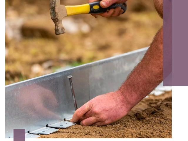 Монтаж металлических бордюров в Прохладном быстро и качественно