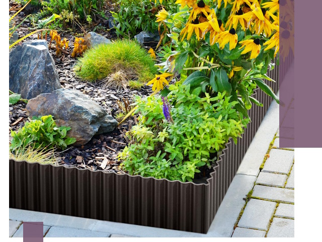 Металлические бордюры для клумб в Прохладном — производство и монтаж