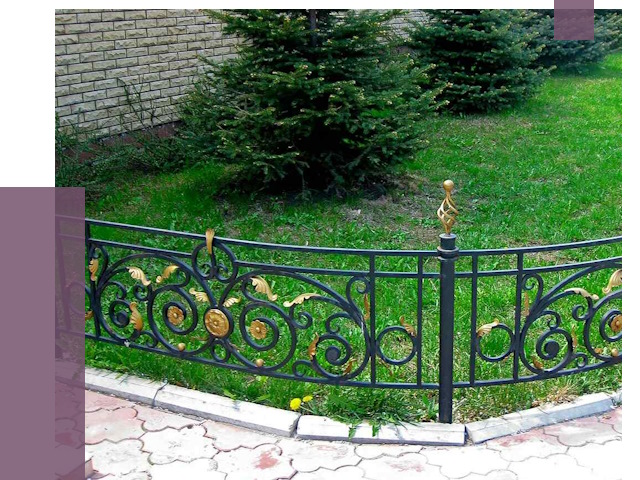 Кованые газонные ограждения в Прохладном от 8071 руб. — ПРОЛЁТ-Прх