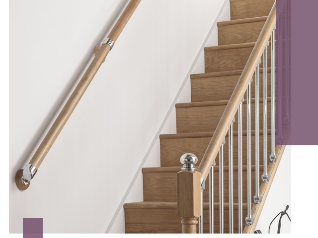 Пристенные поручни из стали и нержавейки под монтаж в Прохладном